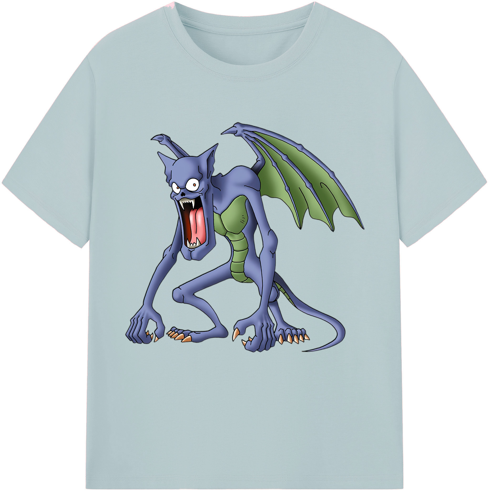 （画像用） ドラゴンクエスト Doragon Kuesuto Dragon Quest 綿100％半袖Tシャツ（フロントプリント）